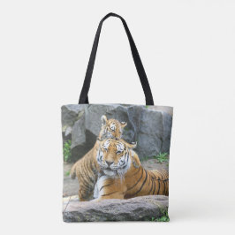 Bolsa Tote Tigre E Cub Love