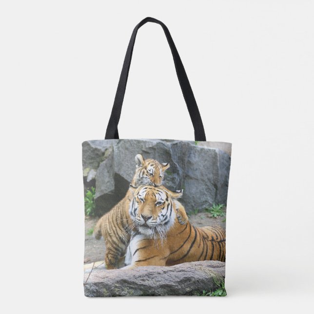 Bolsa Tote Tigre E Cub Love (Verso)