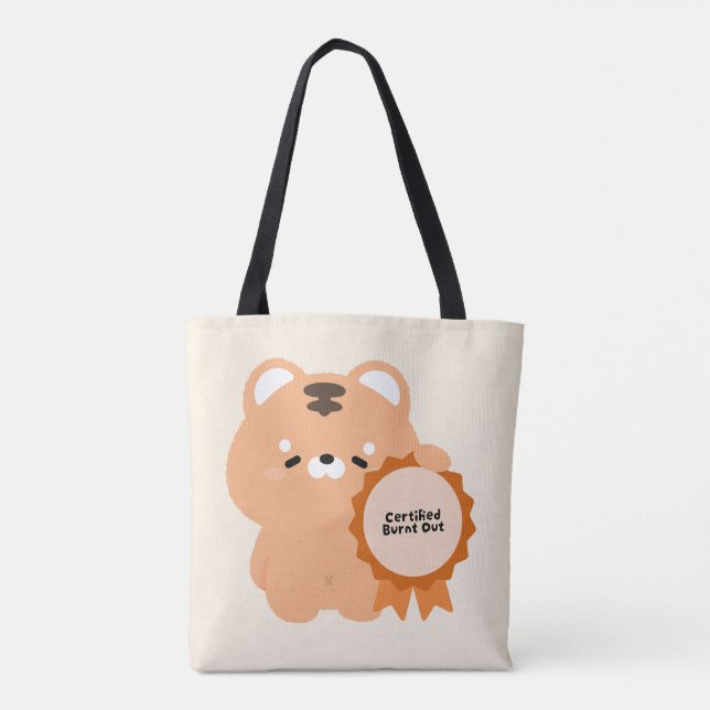 Bolsa Tote Tigre Exausto Certificado (Verso)