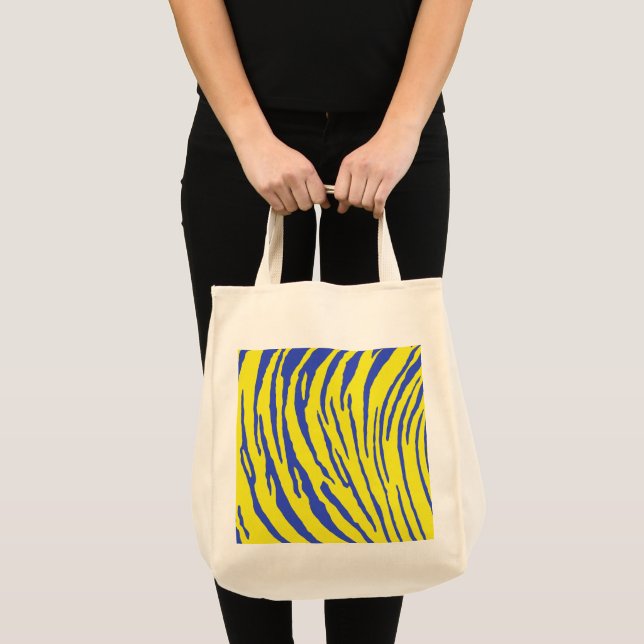 Bolsa Tote Tigre - Grelha Amarelo (Frente (produto))