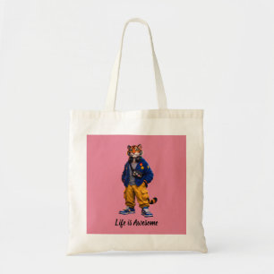 Bolsa Tote Tigre Legal na Arte Streetwear - Tigre Estilo Urba