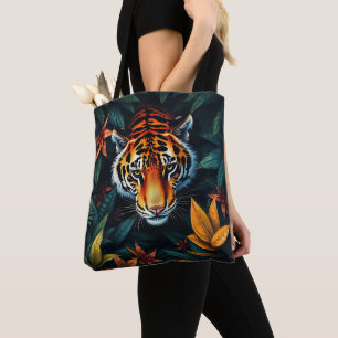 Bolsa Tote “Tigre Meu” – Retrato Colorido de Tigre
