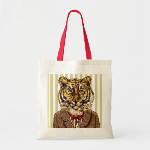 Bolsa Tote Tigre no desgaste da noite
