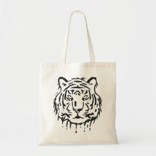 Bolsa Tote Tigre Perigoso O Zoológico Gato Predador De Ícones