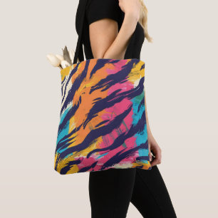 Bolsa Tote Tigres Coloridos