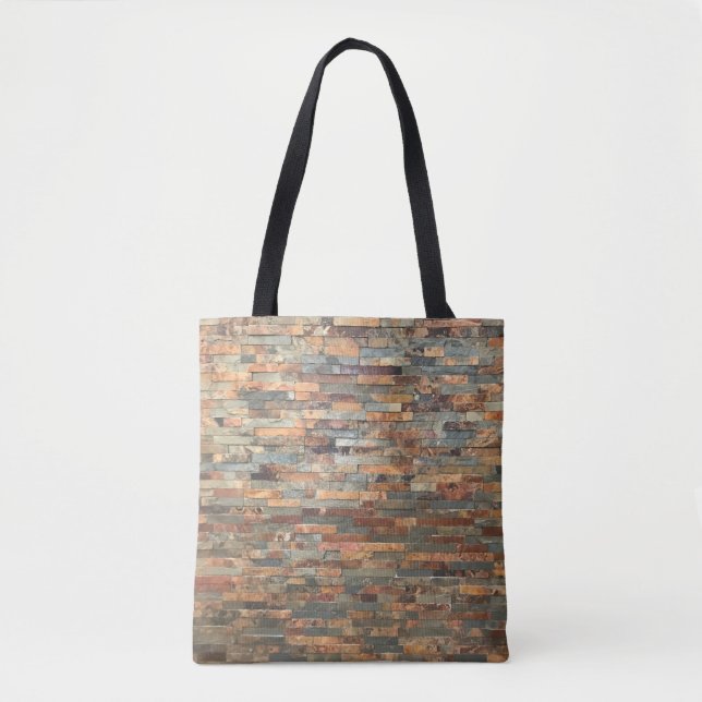 Bolsa Tote tijolo e madeira (Frente)