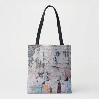 Bolsa Tote Tijolo: Muro de Poster Urbano.
