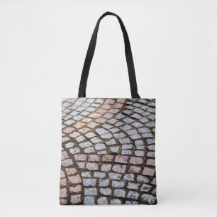 Bolsa Tote Tijolos castanhos e vermelhos