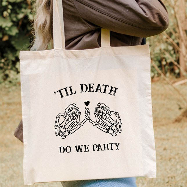 Bolsa Tote Til Death Do U Party Gift For Bridesmaids Gothic (Criador carregado)