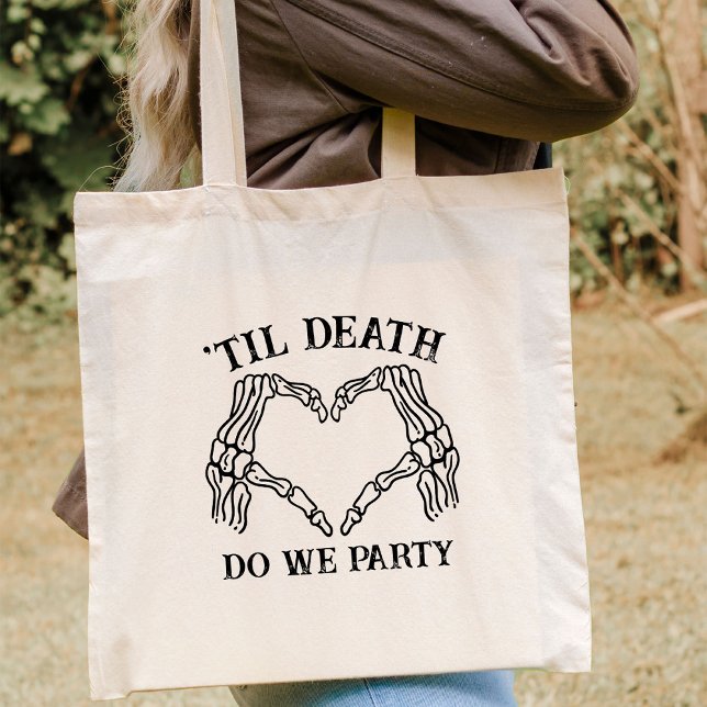 Bolsa Tote Til Death Do U Party Gift For Bridesmaids Gothic (Criador carregado)
