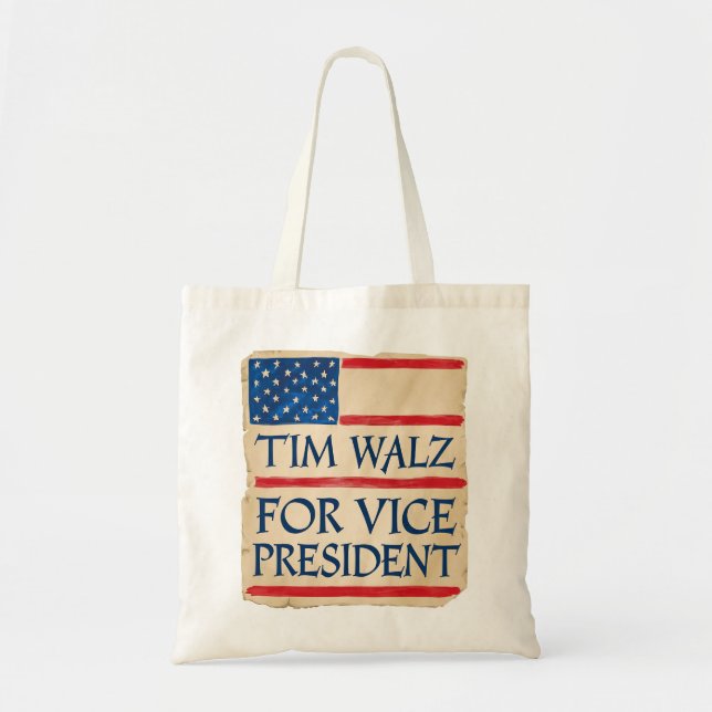 Bolsa Tote TIM WALZ para Vice-Presidente (Frente)