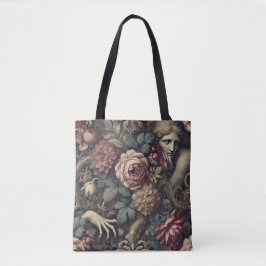 Bolsa Tote Timedse - Estátua Floral Barroca Gótica
