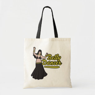 Bolsa Tote Tinah Yellow e Black Belly Dancer Design