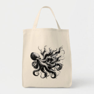 Bolsa Tote Tinta Abstrata Fluido Polvo Kraken