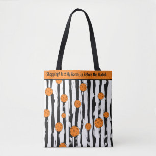 Bolsa Tote Tinta e Listras de Picleball