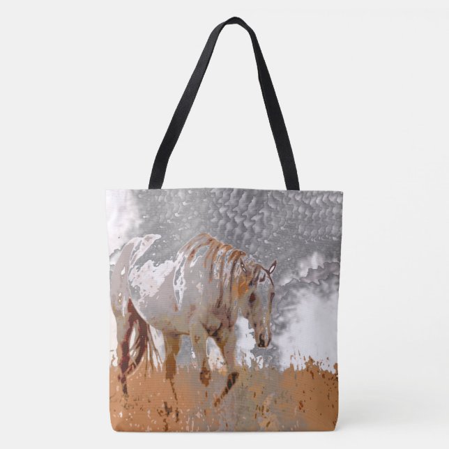 Bolsa Tote Tinta Louca - Cavalo (Frente)