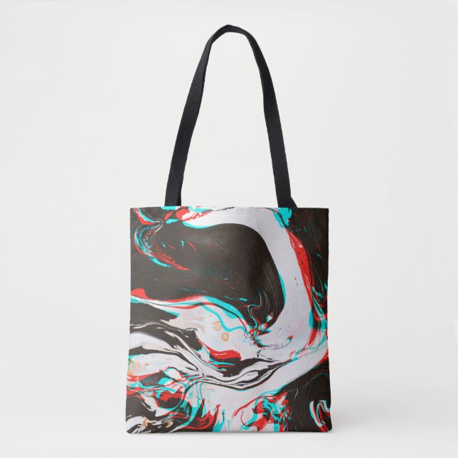 Bolsa Tote Tinta Marmoreada: Textura Falsa. (Frente)