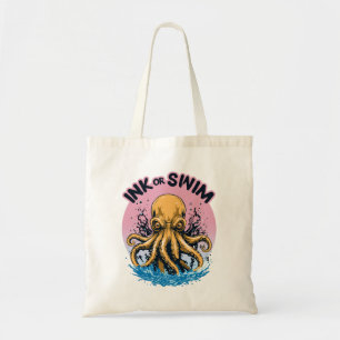 Bolsa Tote Tinta ou Natação Cota Octopus Tattoo