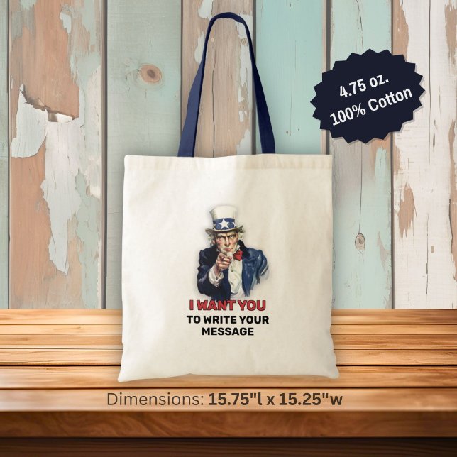 Bolsa Tote Tio Sam Alistando (Criador carregado)