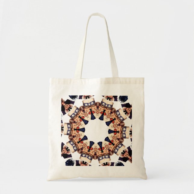 Bolsa Tote Tio Sam Apontando Dedo Caleidoscópio (Frente)