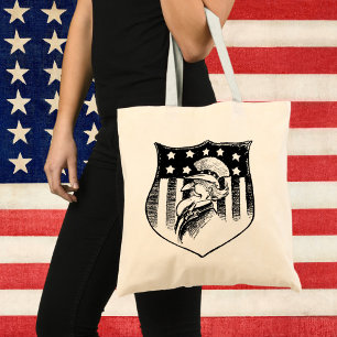 Bolsa Tote Tio Sam Patriótico Vintage e Bandeira Americana