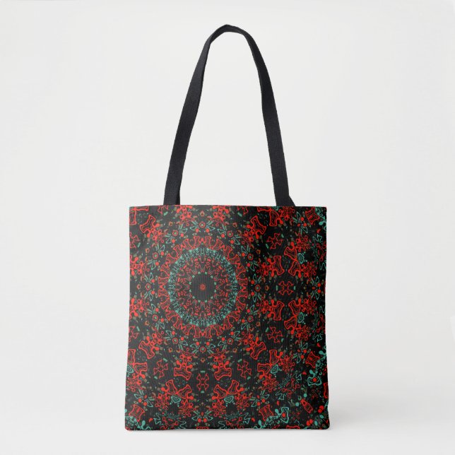 Bolsa Tote Tipo ornamental moroccan kaliedoscope (Frente)