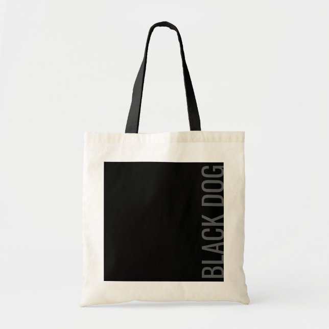 Bolsa Tote Tipografia Black Dog (Frente)