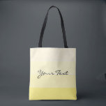 Bolsa Tote Tipografia branca amarela Adicionar seu ombro de t<br><div class="desc">Tipografia Elegante Modelo moderno Comprando Branco Amarelo, Adicione Seu Saco De Tota Do Ombro De Texto.</div>