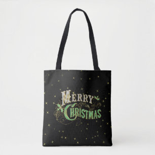 Bolsa Tote Tipografia com Retrô Feliz Natal