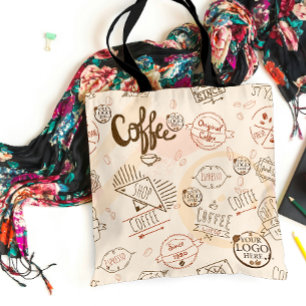 Bolsa Tote Tipografia da imagem de Retro Vintage Logotipo par