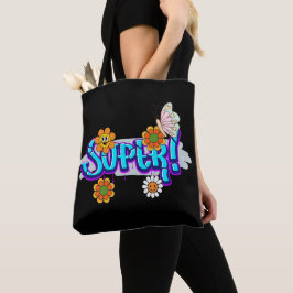 Bolsa Tote Tipografia de boas vibes
