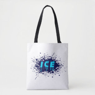 Bolsa Tote Tipografia de Grafite de Gelo Arte Urbana Design