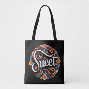 Bolsa Tote Tipografia de Letras Doces