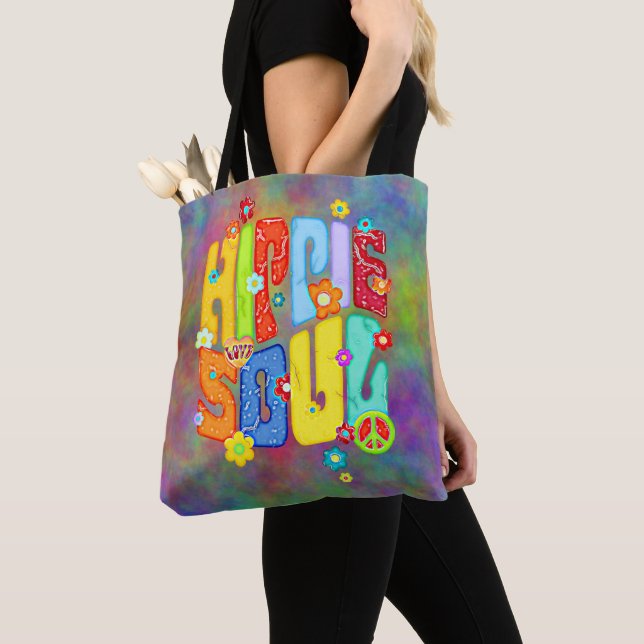 Bolsa Tote Tipografia Divertida - ALMA HIPPIE 1 (Close Up)