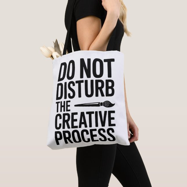 Bolsa Tote Tipografia do Processo Criativo Design (Close Up)