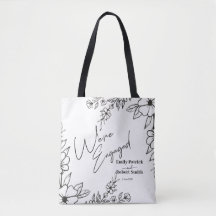 Tipografia elegante que estamos noivos