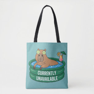 Bolsa Tote Tipografia Gráfica de Relaxamento da Piscina de Ca