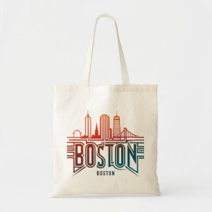 Bolsa Tote Tipografia Horizonte de Boston