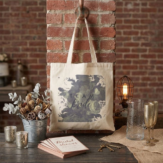 Bolsa Tote Tipografia Industrial Vintage Floral Chá de Noiva