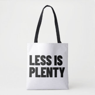 Bolsa Tote Tipografia Minimalista de Rua Menos é Pleno