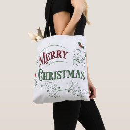 Bolsa Tote Tipografia Natalina Vintage