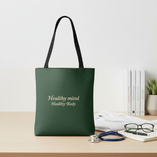 Bolsa Tote Tipografia simples motivacional inspirador