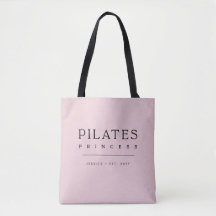 Típografia Simples Princesa de Pilates Rosa Modern