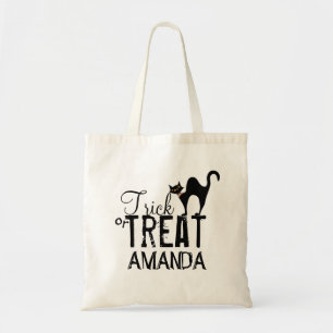 Bolsa Tote Tipografia Whimeen de Gato Negro