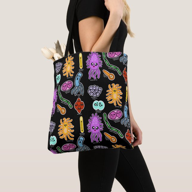 Bolsa Tote Tipos De Bactérias (Close Up)