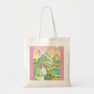 BOLSA TOTE TIRANOSSAURO T-REX, SACOLA DO DINOSSAURO DA PÁSCO