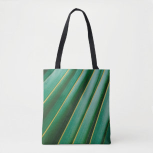 Bolsa Tote Tiras de textura verde