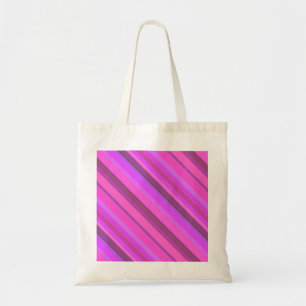Bolsa Tote Tiras diagonais cor-de-rosa
