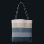 Bolsa Tote Tiras Quadradas Modernas com Monograma<br><div class="desc">Moderno padrão listrado da tendência Chic - apresentando cores neutras harmoniosas com um toque elegante. Personalize com seu nome ou monograma. Se você precisar dele em cores diferentes,  clique no botão de contato sob a descrição do produto,  que eu gostaria de ajudar.</div>