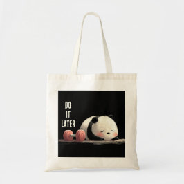 Bolsa Tote Tired Panda Gym – Cute Funny Workout Art